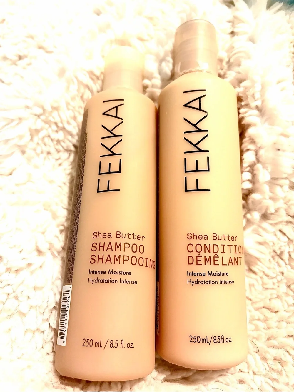 FEKKAI Shea Butter Shampoo & Conditioner Set Intense Moisture